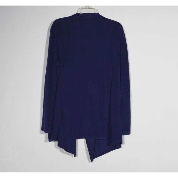 Cuddl Duds Climate Light Navy Velour Fleece 2 Piece Cardigan Lounge Set Sz 2X - Picture 5 of 6